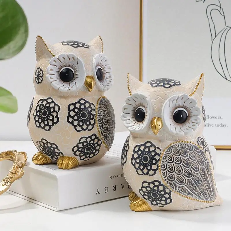 Resin Owls Figures Statues Small Owl Figurines Shelves Decorations Creative Resin Craft Owl Animal Decor For Home Art Collection
Resin Owls Figures Statues Small Owl Figurines Shelves Decorations Creative Resin Craft Owl Animal Decor For Home Art Collection