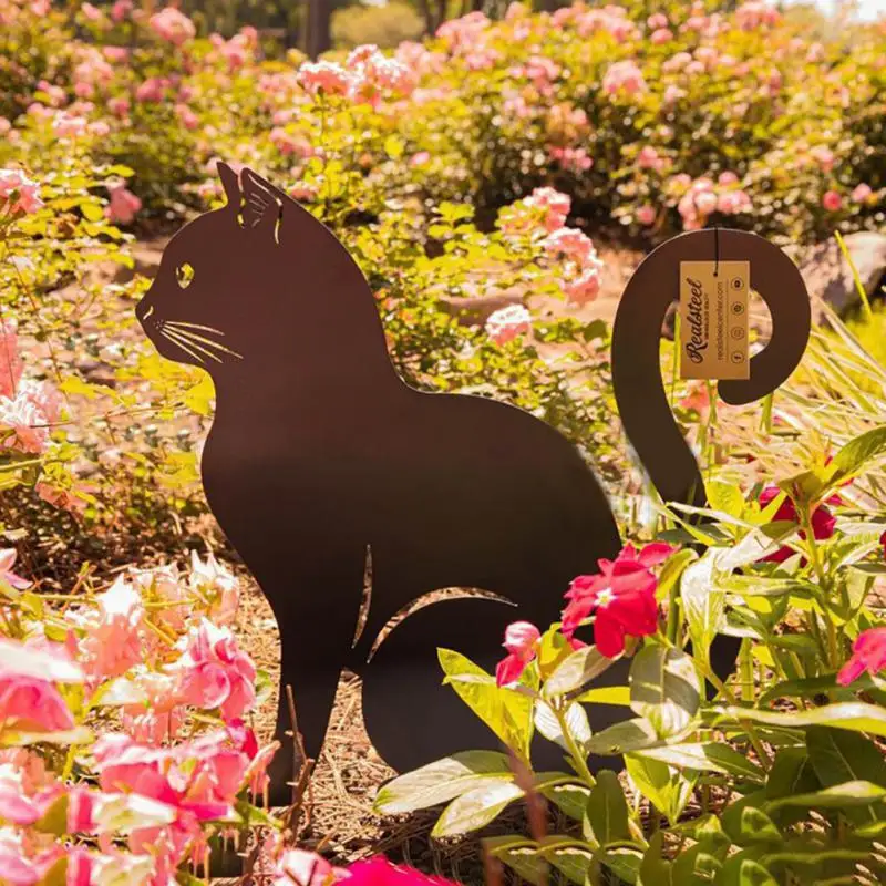 Garden Cats Art Outdoor Stake Metal Silhouette Ground Signs Yard Garden Decor Cute Spring Decoration figuras decorativas jardin
Garden Cats Art Outdoor Stake Metal Silhouette Ground Signs Yard Garden Decor Cute Spring Decoration figuras decorativas jardin