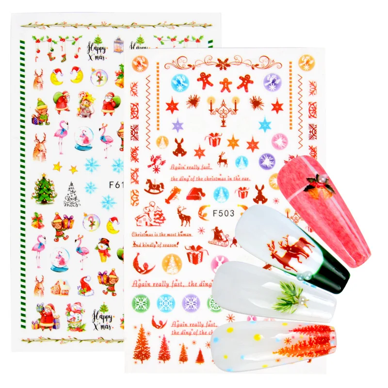 3D nail art sticker Christmas nail design snow man flakes christmas tree Santa Claus DIY manicure peel off nail strips FW065
3D nail art sticker Christmas nail design snow man flakes christmas tree Santa Claus DIY manicure peel off nail strips FW065