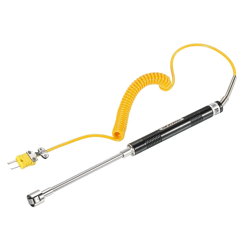 

K Type Surface Thermocouple Temperature Probe Sensor Stainless Steel -58 To1472°F (-50 To 800°C) 6.6Ft 15Mm OD