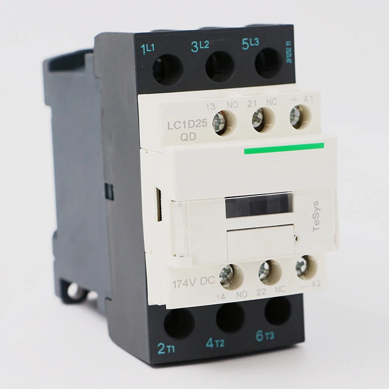 LC1D25QD DC Электрический магнитный контактор 3P 3NO LC1-D25QD 25A 174V DC катушка
LC1D25QD DC Электрический магнитный контактор 3P 3NO LC1-D25QD 25A 174V DC катушка