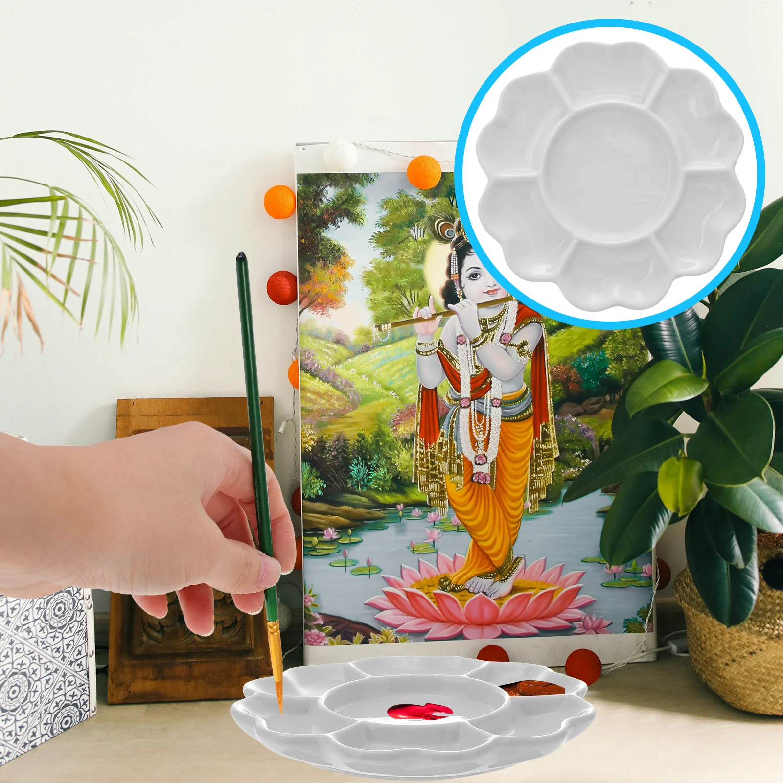 Tray DIY Plastic Trays Painting Accessory Tray Students Palettes Tray For Kids Color Ceramic Serving Tray
Tray DIY Plastic Trays Painting Accessory Tray Students Palettes Tray For Kids Color Ceramic Serving Tray