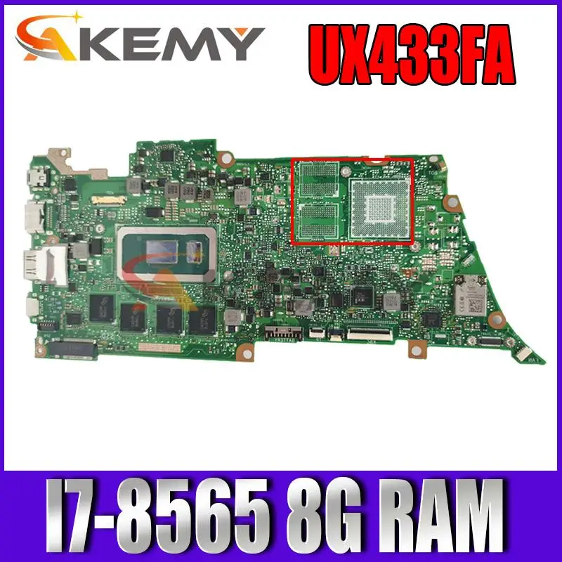 Материнская плата UX433FA для ноутбука ASUS UX433FA UX433F UX433, протестированная материнская плата UX433FA 8 Гб
Материнская плата UX433FA для ноутбука ASUS UX433FA UX433F UX433, протестированная материнская плата UX433FA 8 Гб