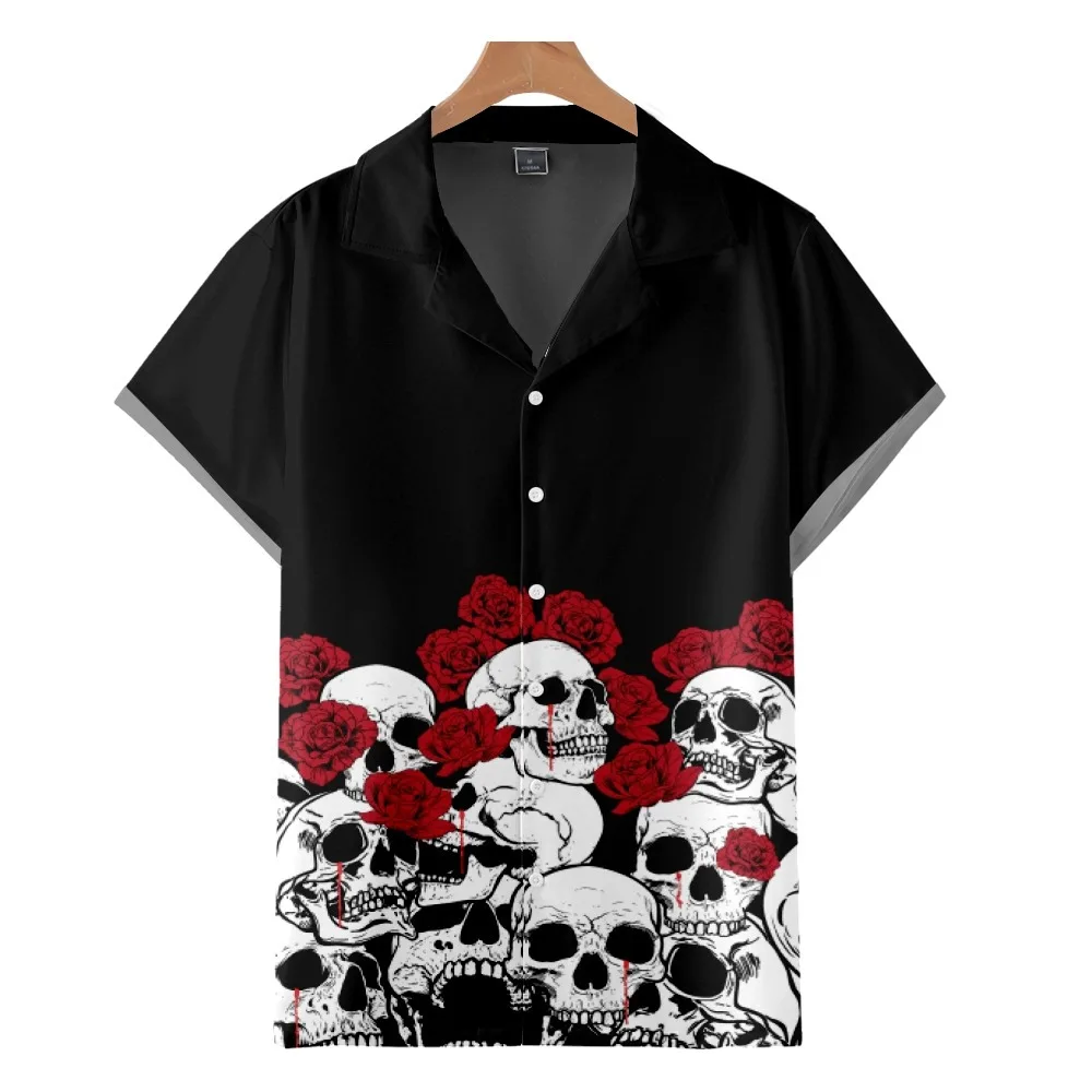 2022 New Skull 3D Creative Leisure Cuba Short Sleeve Shirt Travel Holiday Men's Shirt Japanese Streetwear Men
2022 New Skull 3D Creative Leisure Cuba Short Sleeve Shirt Travel Holiday Men's Shirt Japanese Streetwear Men
