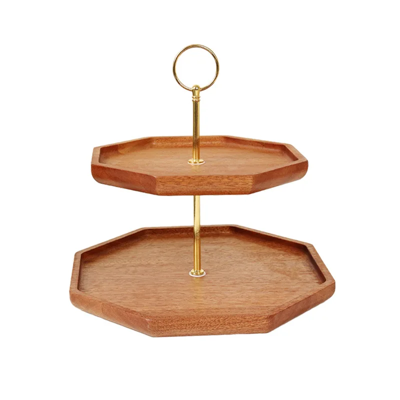 Octagon Wood Cake Plate Cupcake 2 tier Display Tray Snack Fruits Tray Table Cake Stand
Octagon Wood Cake Plate Cupcake 2 tier Display Tray Snack Fruits Tray Table Cake Stand