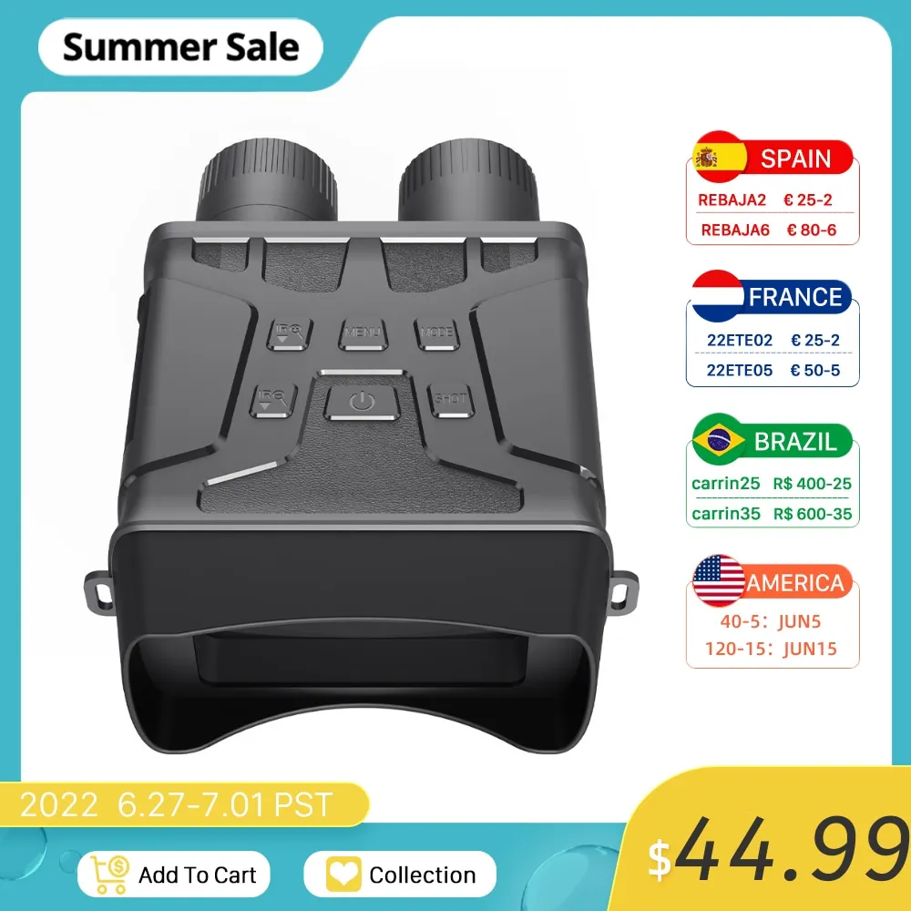 2022 New HD Binocular Infrared Night Vision Device Zoom 5x Telecope With Video Recording Camera Day And Night Dual Use 300M
2022 New HD Binocular Infrared Night Vision Device Zoom 5x Telecope With Video Recording Camera Day And Night Dual Use 300M