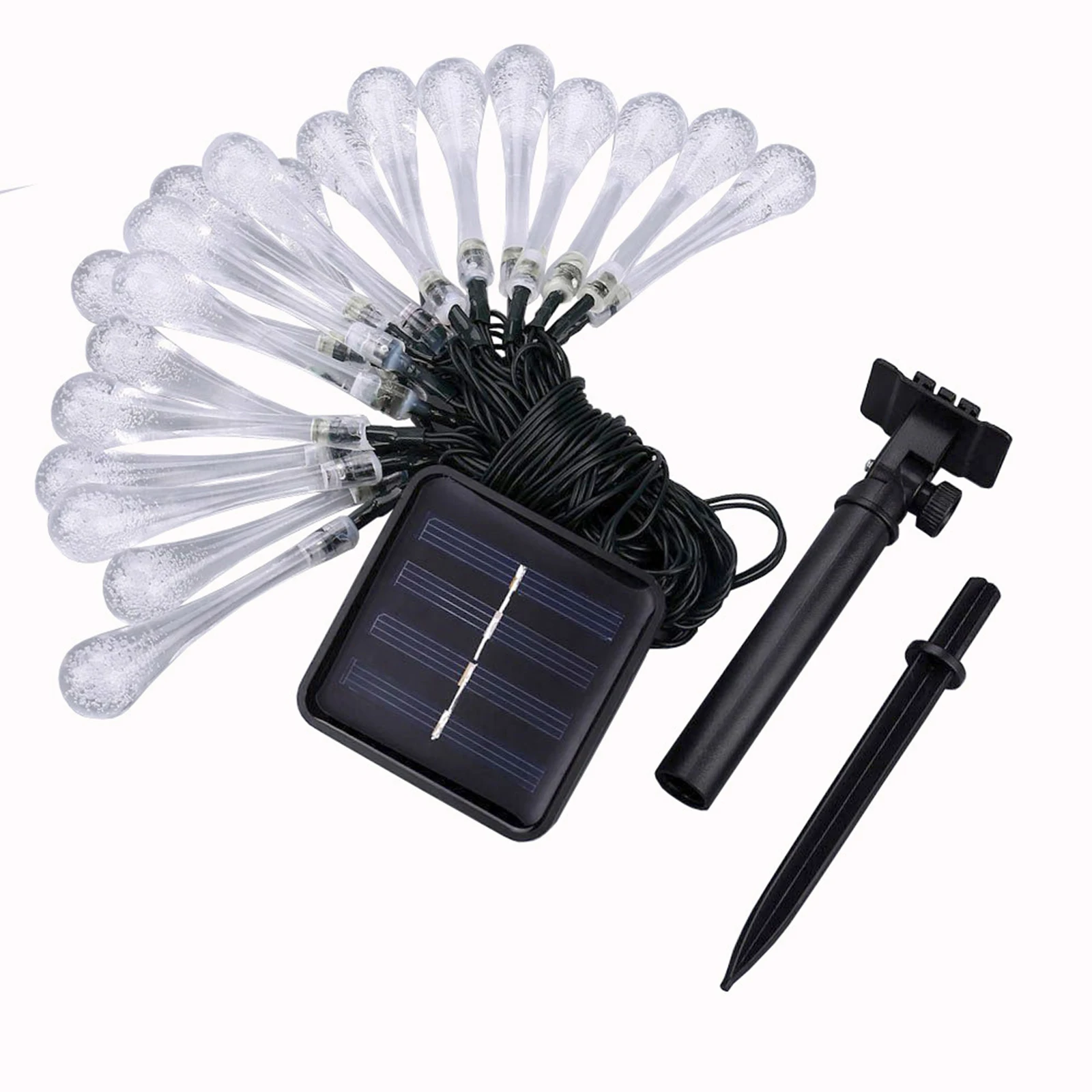 Outdoor Solar String Lights 23Ft 50LED Water Drop Solar Waterproof Fairy Crystal Lights 8 Modes for Christmas Garden Patio
Outdoor Solar String Lights 23Ft 50LED Water Drop Solar Waterproof Fairy Crystal Lights 8 Modes for Christmas Garden Patio