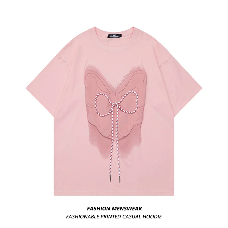 2022 Summer New Foamed Butterfly Letter Printing Oversize Casual T-shirt for Men and Women Couples
2022 Summer New Foamed Butterfly Letter Printing Oversize Casual T-shirt for Men and Women Couples
