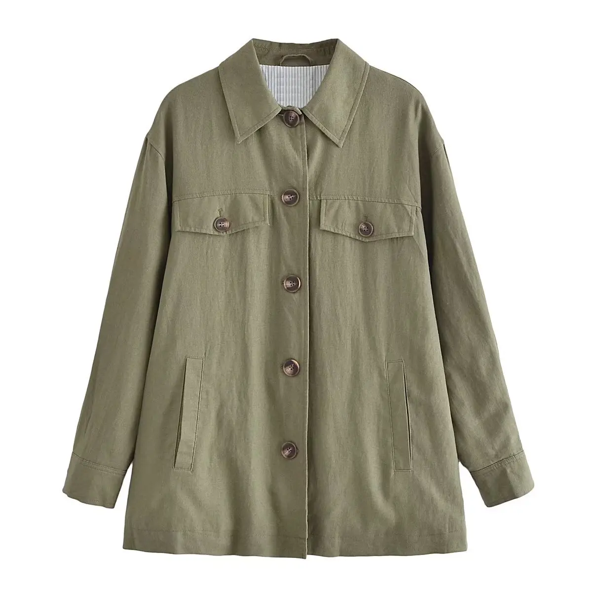 Pokiha Fashion Women CoverButtons Pockets Casual Jacket Coat Femme Long Sleeve Oversized Outerwear Chic Tops Female Overshirts
Pokiha Fashion Women CoverButtons Pockets Casual Jacket Coat Femme Long Sleeve Oversized Outerwear Chic Tops Female Overshirts