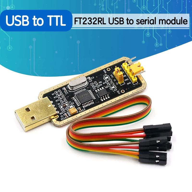 FT232 FT232BL FT232RL USB 2.0 to TTL Level Download Cable to Serial Board Adapter Module 5V 3.3V Debugger TO 232 support win10
FT232 FT232BL FT232RL USB 2.0 to TTL Level Download Cable to Serial Board Adapter Module 5V 3.3V Debugger TO 232 support win10