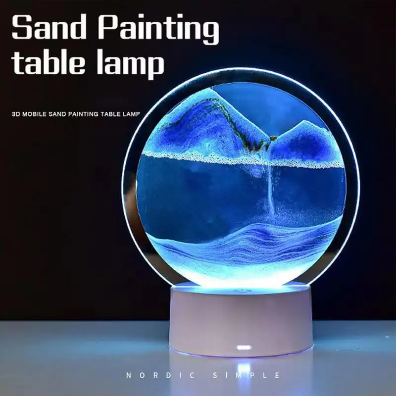 Moving Sand Lamp 360 Rotating 3D Moving Sand Art Lamp Hourglass Decoration Creative Art Sand Art Liquid Motion For Living Room
Moving Sand Lamp 360 Rotating 3D Moving Sand Art Lamp Hourglass Decoration Creative Art Sand Art Liquid Motion For Living Room