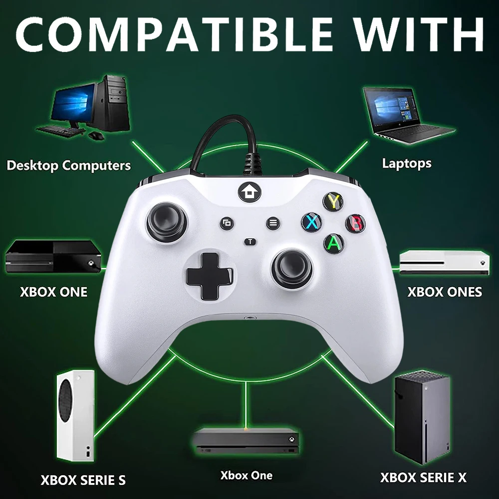 

Xbox One Controller Gamepad X Box USB Wired Remote Control Pc Joystick Windows Game Pad Accessories Video Game Console Joypad
