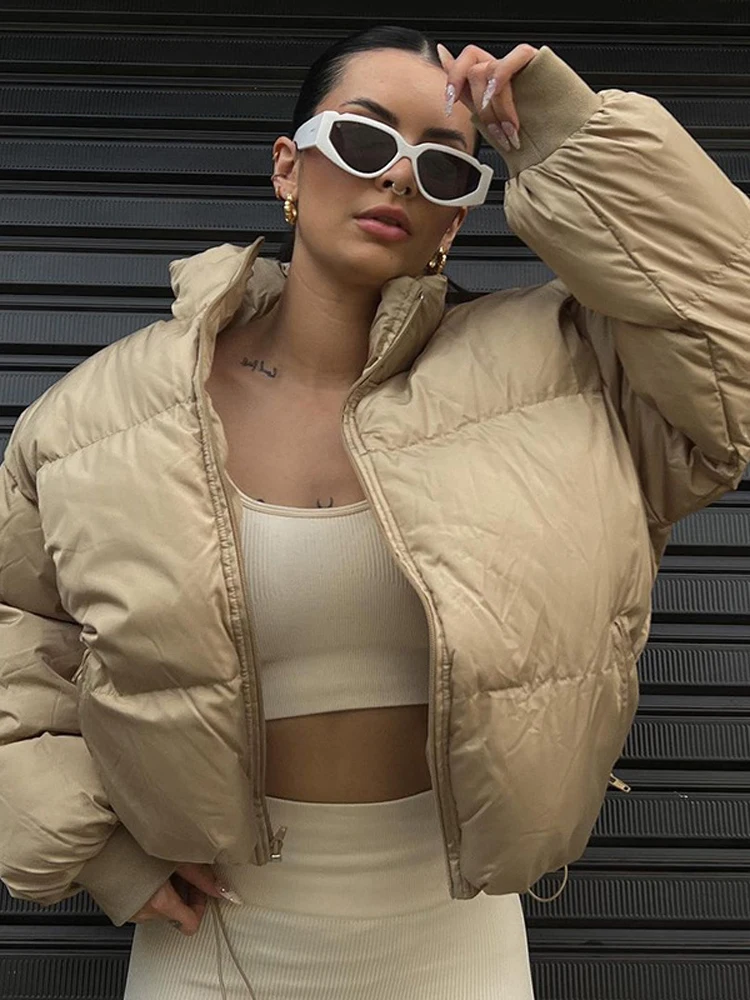 Women Solid Khaki Thick Parkas Jackets 2022 Winter Warm Cotton Padded Zipper Pockets Female Elegant Coat Korean Fashion Outwear
Women Solid Khaki Thick Parkas Jackets 2022 Winter Warm Cotton Padded Zipper Pockets Female Elegant Coat Korean Fashion Outwear