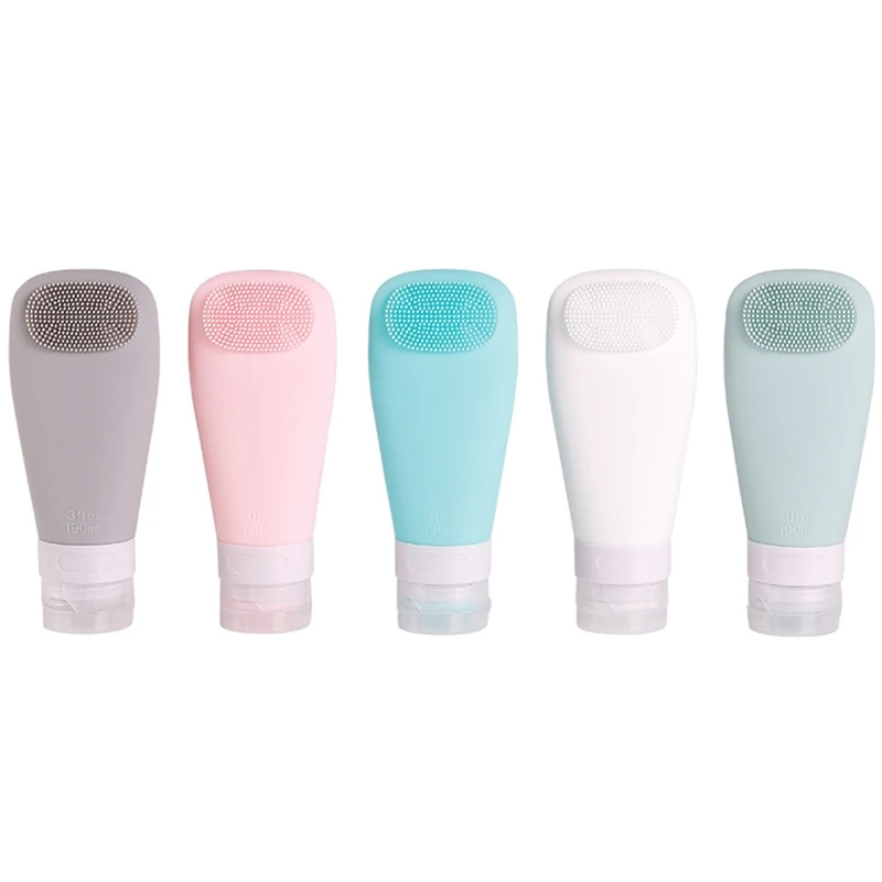 Silicone Travel Bottle with Brush Container Shampoo Tubes Leak Proof Refillable Drop Shipping
Silicone Travel Bottle with Brush Container Shampoo Tubes Leak Proof Refillable Drop Shipping
