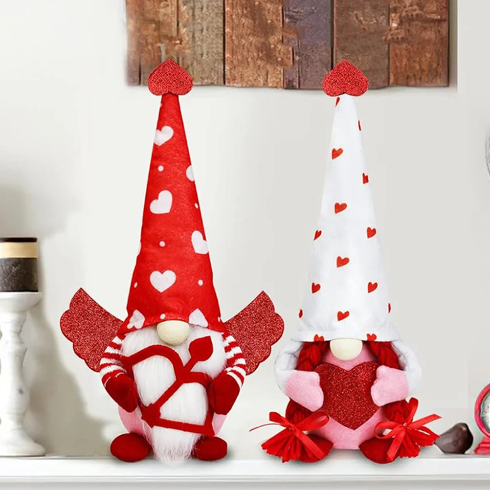 2pcs Valentine's Day Desktop Decor Cartoon Gnome Romantic Cupid Gnome Festival Ornament
2pcs Valentine's Day Desktop Decor Cartoon Gnome Romantic Cupid Gnome Festival Ornament