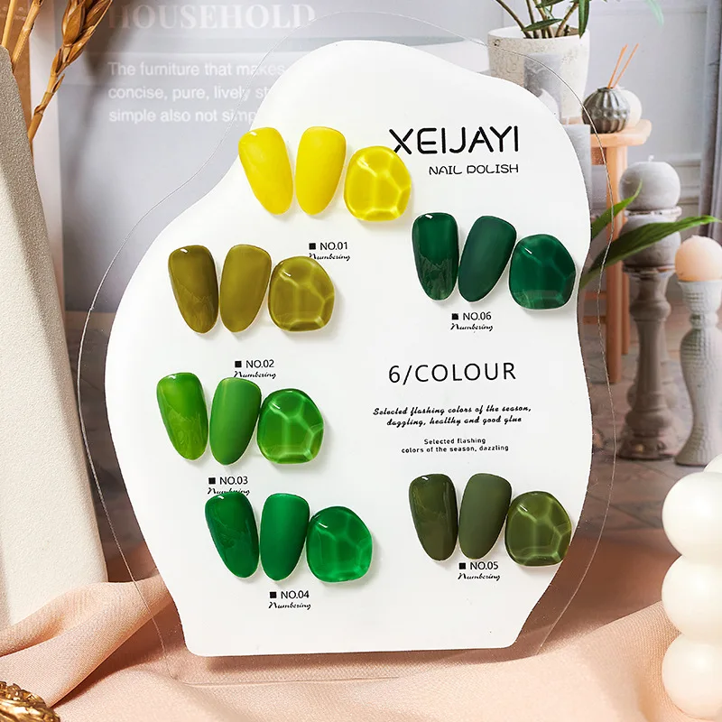 Nail Gel Polish Semi Permanent Gellack Nail Art Salon Green Series 15ml Soak Off Organic UV LED Nail Gel Varnish
Nail Gel Polish Semi Permanent Gellack Nail Art Salon Green Series 15ml Soak Off Organic UV LED Nail Gel Varnish