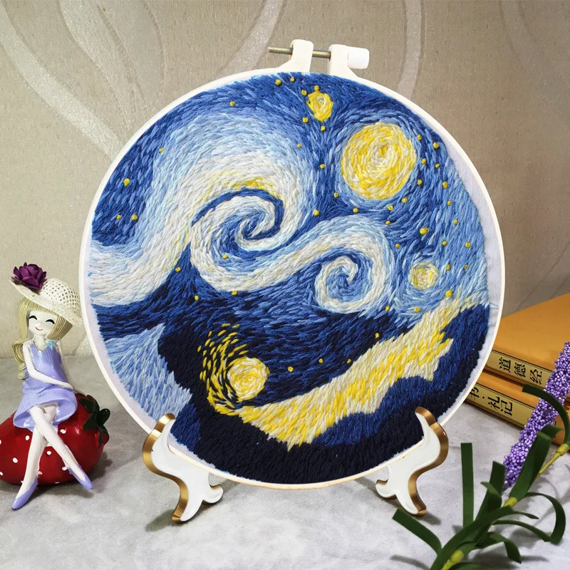 Adult Beginners DIY Print Embroidery Starter Kit Tools Sewing Art Craft Home Decor with Landscape Pattern Cloth Color Thread
Adult Beginners DIY Print Embroidery Starter Kit Tools Sewing Art Craft Home Decor with Landscape Pattern Cloth Color Thread