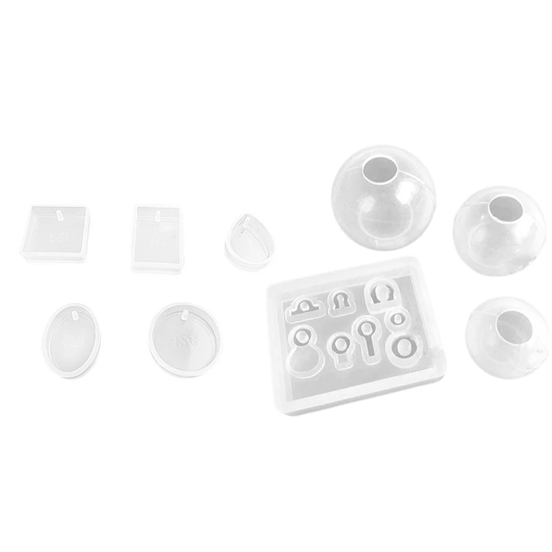 5 Pcs Silicone Resin Casting Moulds Earring Pendant & 4 Pcs Transparent Ball Pendant Resin Mold Set
5 Pcs Silicone Resin Casting Moulds Earring Pendant & 4 Pcs Transparent Ball Pendant Resin Mold Set