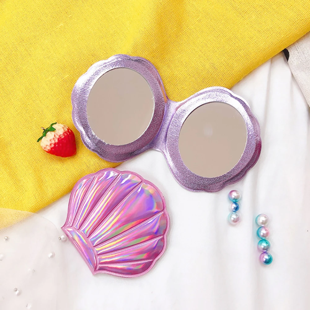 Mini Makeup Mirror Foldable Pocket Mirror Shell Shaped Laser Portable Travel Double Sided Cosmetic Compact Mirror
Mini Makeup Mirror Foldable Pocket Mirror Shell Shaped Laser Portable Travel Double Sided Cosmetic Compact Mirror