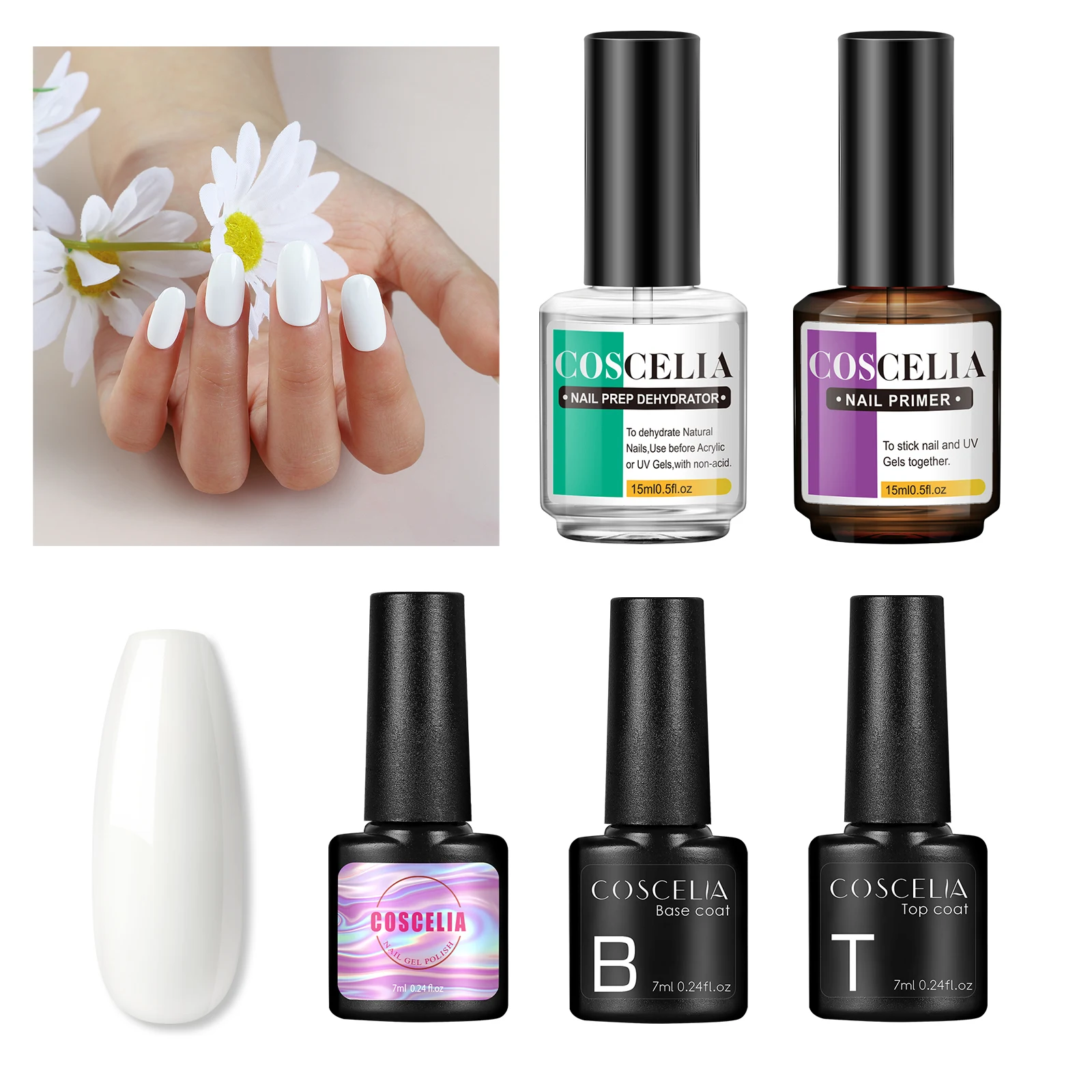 COSCELIA Nail Gel Polish All For Manicure Set Semi Permanent Removable Nail Desiccant False Nails Nail Art Design Base Top Coat 
COSCELIA Nail Gel Polish All For Manicure Set Semi Permanent Removable Nail Desiccant False Nails Nail Art Design Base Top Coat
