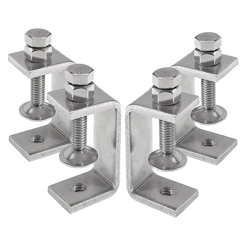 Heavy Duty 304 Stainless Steel Clamps, Small Metal Clamps with Screws, Wide Jaw Open Clamps 65mm (4 Pieces)
Heavy Duty 304 Stainless Steel Clamps, Small Metal Clamps with Screws, Wide Jaw Open Clamps 65mm (4 Pieces)