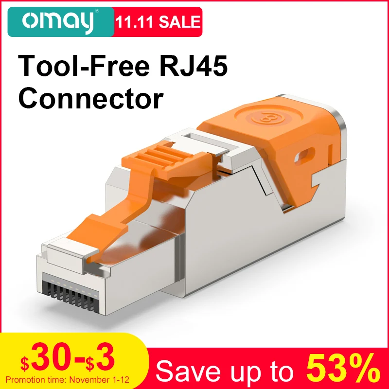 Разъем Ethernet Cat6A Cat7 Cat8 40G 2 ГГц, защитная вилка RJ45, полевой инструмент, простой металлический, литой коннектор OMAY
Разъем Ethernet Cat6A Cat7 Cat8 40G 2 ГГц, защитная вилка RJ45, полевой инструмент, простой металлический, литой коннектор OMAY