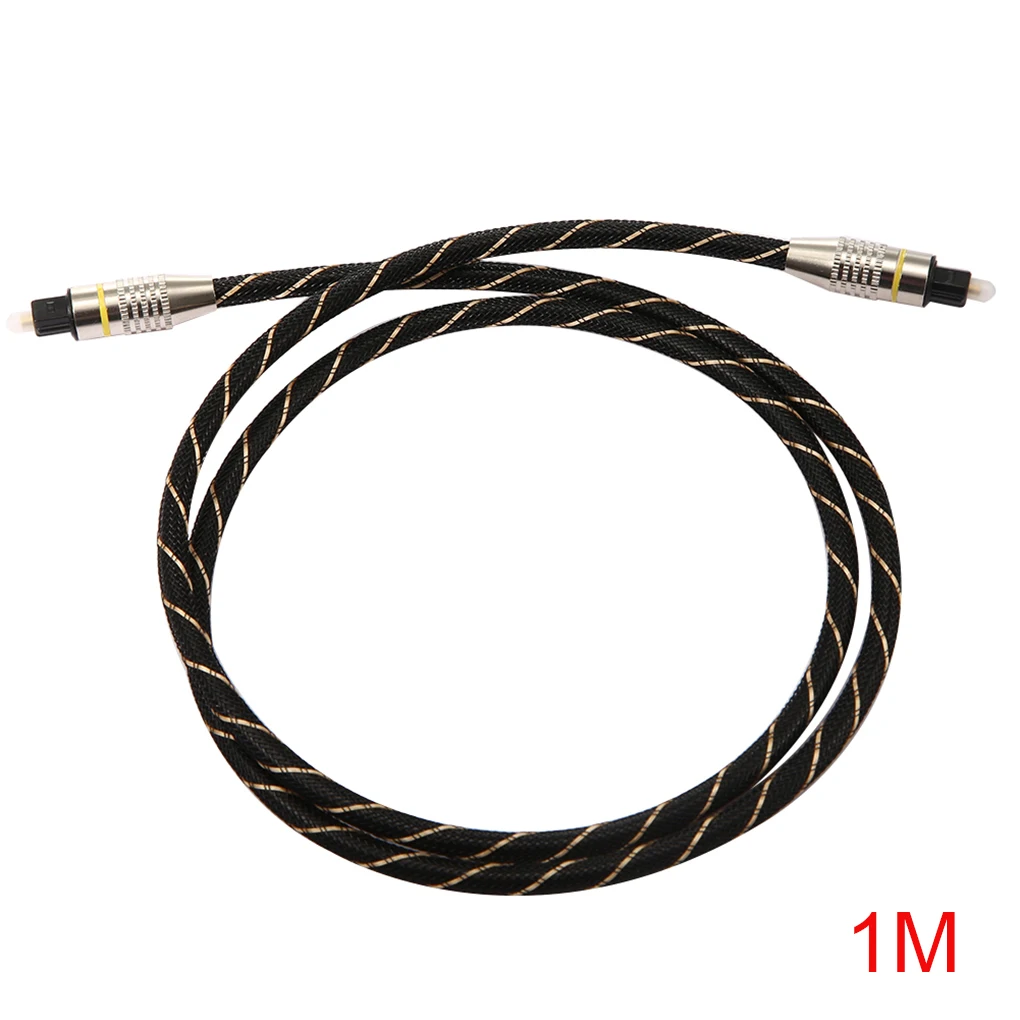 

1 2 3 meters OD6 0 Toslink Male to Male Optical Fiber Audio Cable Braided Toslink Cable Replacement for Xbox 360 PS3 PS4 Laptop