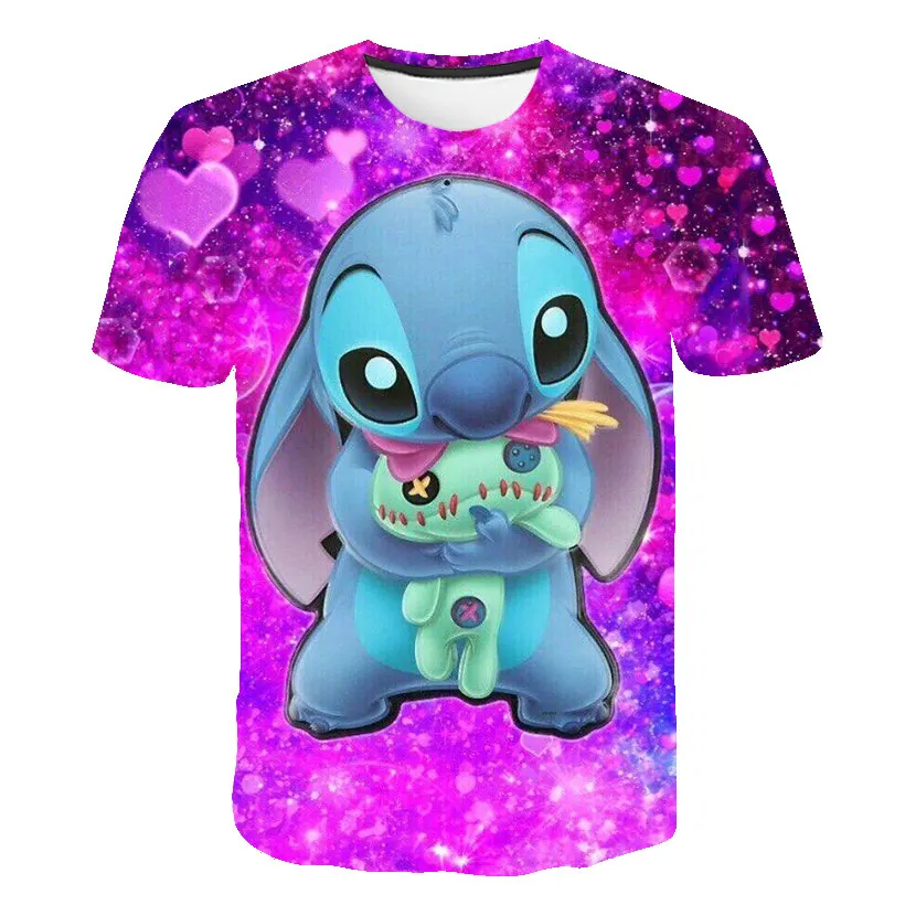Disney Stitch T-shirt Kids Summer Cartoon Top T-shirt Fashion Boys Girls 3D Printing Cute T-shirt Bottoming Hot Sale Tees
Disney Stitch T-shirt Kids Summer Cartoon Top T-shirt Fashion Boys Girls 3D Printing Cute T-shirt Bottoming Hot Sale Tees