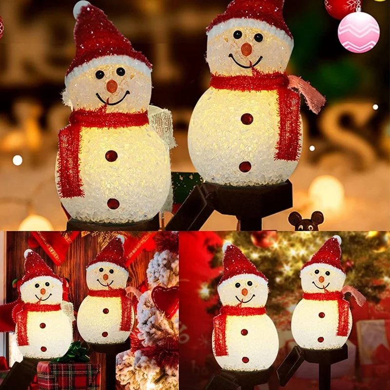 Snowman Solar Lights Christmas Solar Powered LED Snowman Light Decor Outdoor Garden Stake Lamps Xmas
Snowman Solar Lights Christmas Solar Powered LED Snowman Light Decor Outdoor Garden Stake Lamps Xmas
