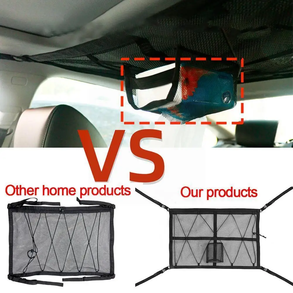 Portable Car Ceiling Storage Net Pocket-universal Roof Trunk Cargo Organizer Pouch Storages Sundrie Bag With Zipper Net Int S0p0
Portable Car Ceiling Storage Net Pocket-universal Roof Trunk Cargo Organizer Pouch Storages Sundrie Bag With Zipper Net Int S0p0