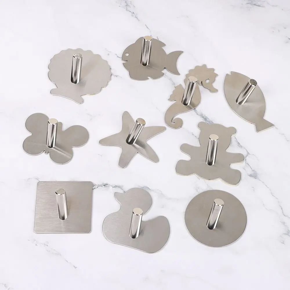 2Pcs Cartoon Animal Shape Wall Hook Punch-Free Stainless Steel Self-Adhesive Bathroom Hook Towel Hanger Key Clothes Hats Hanging
2Pcs Cartoon Animal Shape Wall Hook Punch-Free Stainless Steel Self-Adhesive Bathroom Hook Towel Hanger Key Clothes Hats Hanging