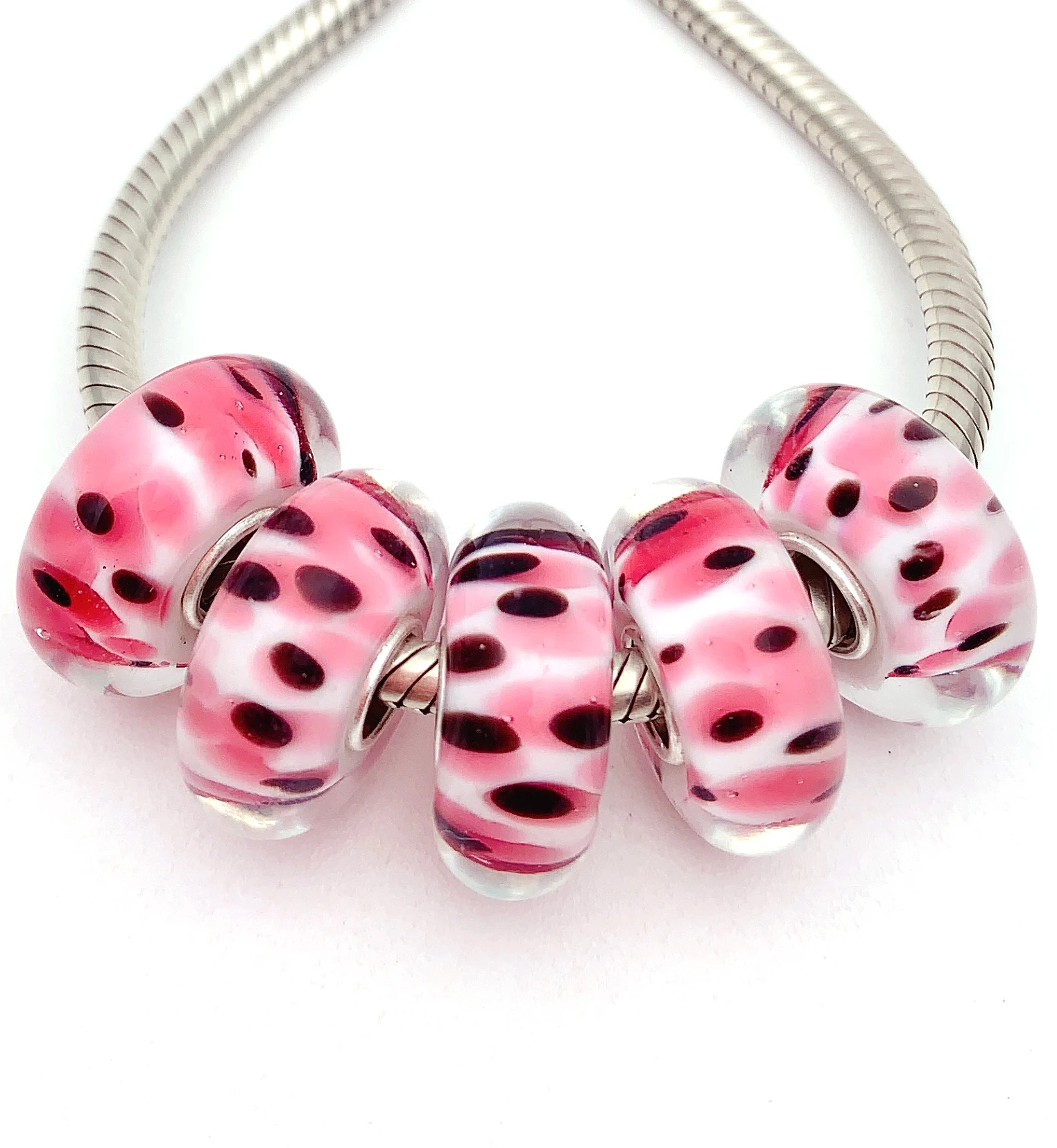 XHYG385 5X 100% Authenticity S925 Sterling Silver Beads Murano GlassBeads Fit European Charms Bracelet Diy Jewelry Lampwork
XHYG385 5X 100% Authenticity S925 Sterling Silver Beads Murano GlassBeads Fit European Charms Bracelet Diy Jewelry Lampwork