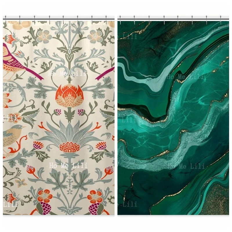 Green Marble Watercolor Spiral Texture Mineral Rock Abstract Swirls Ripples Vintage Birds And Flowers Pattern Shower Curtain
Green Marble Watercolor Spiral Texture Mineral Rock Abstract Swirls Ripples Vintage Birds And Flowers Pattern Shower Curtain