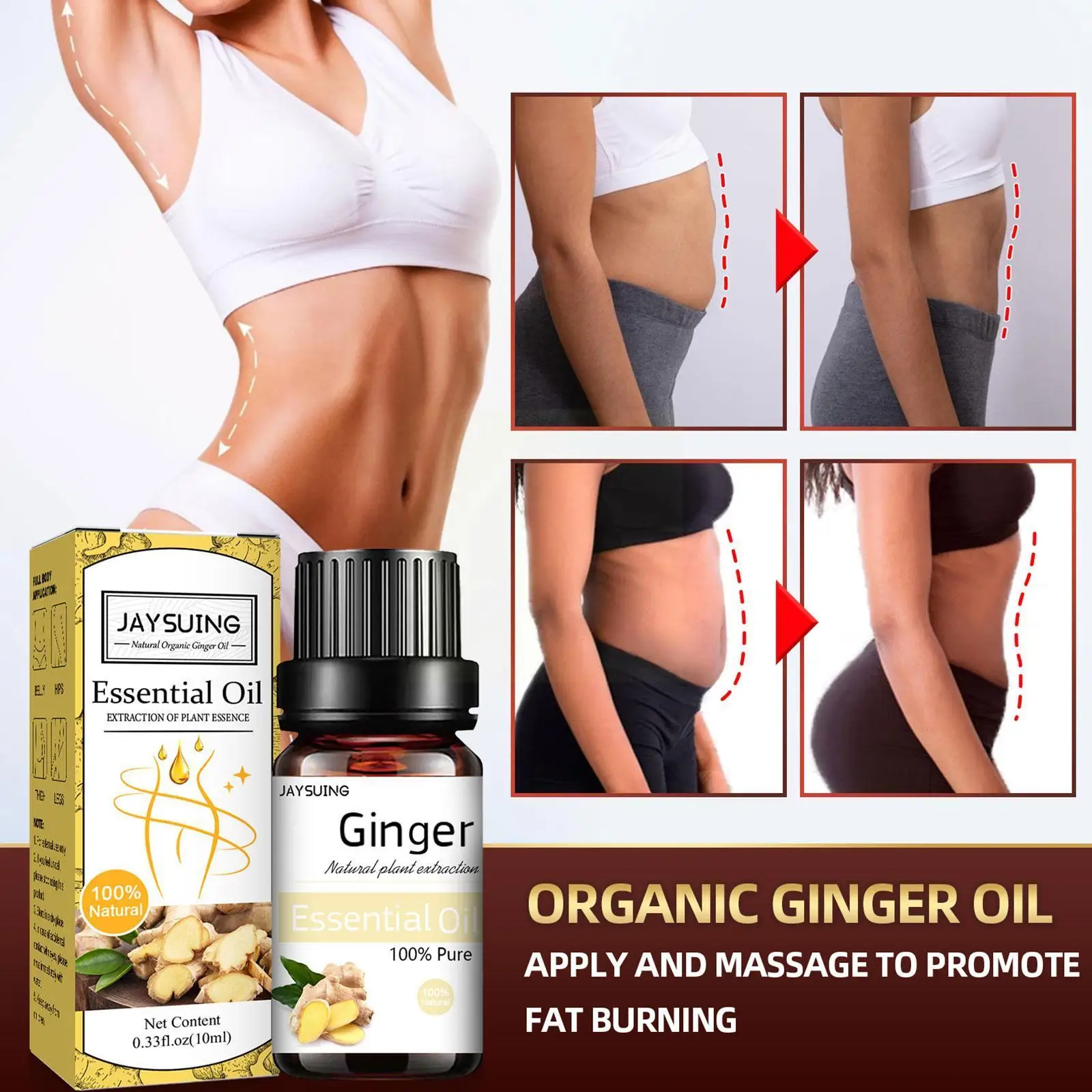 10ml Natural Ginger Oil Lymphatic Drainage Therapy Anti Aging Massage Metabolism Slim Promote Full Oils Body Plant Essentia Z3i0
10ml Natural Ginger Oil Lymphatic Drainage Therapy Anti Aging Massage Metabolism Slim Promote Full Oils Body Plant Essentia Z3i0