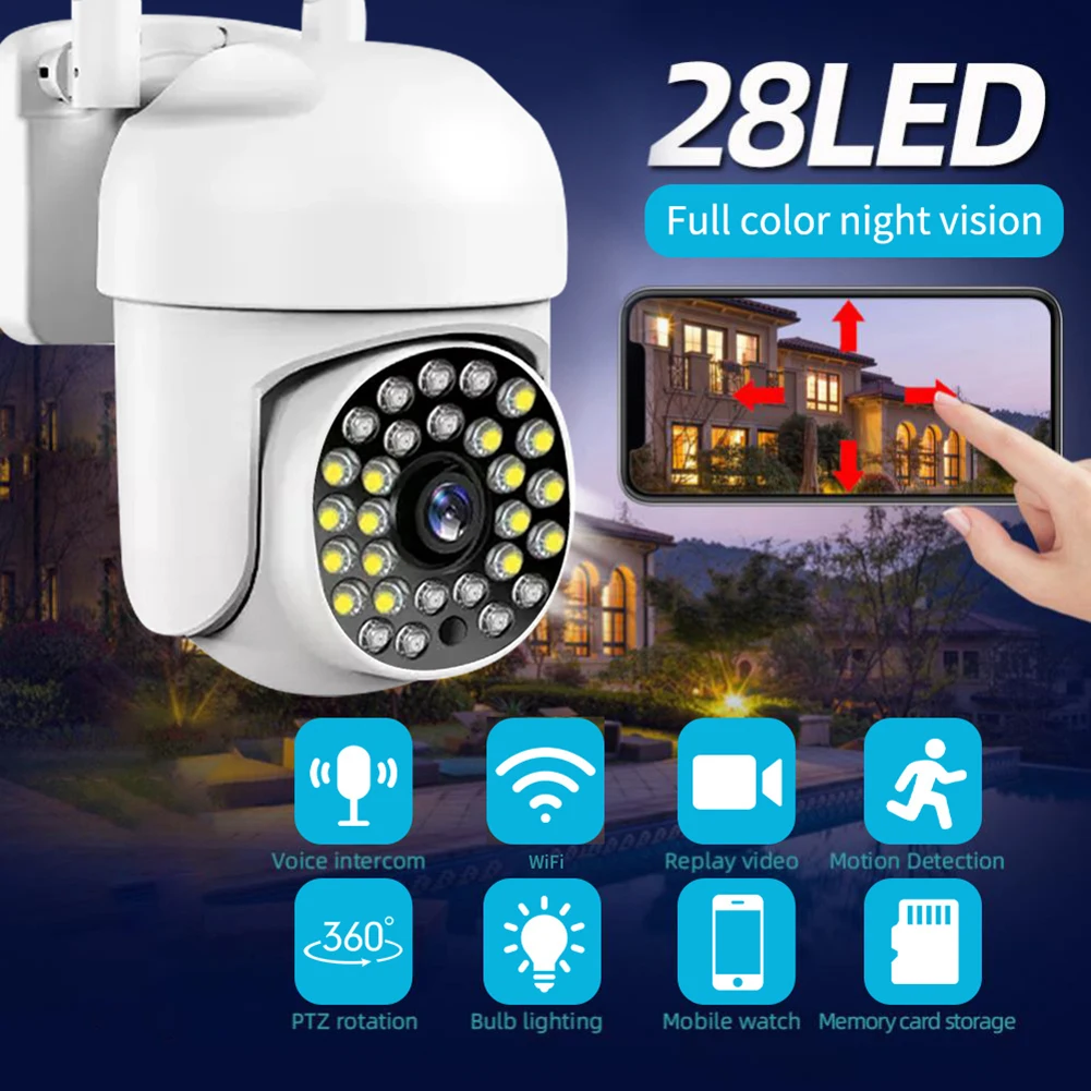 1080P HD Night Vision IP WiFi Camera 2PM CCTV LED USB Monitoring Camera Motion Detection 2-way Audio Remote Home Video Security
1080P HD Night Vision IP WiFi Camera 2PM CCTV LED USB Monitoring Camera Motion Detection 2-way Audio Remote Home Video Security