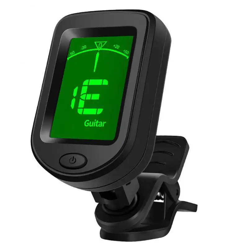 1PCS Guitar Tuner Digital Clip-On Tone Tuner for Electric Ukulele Bass Violin Universal 360Degree Rotatable Sensitive Built-in
1PCS Guitar Tuner Digital Clip-On Tone Tuner for Electric Ukulele Bass Violin Universal 360Degree Rotatable Sensitive Built-in