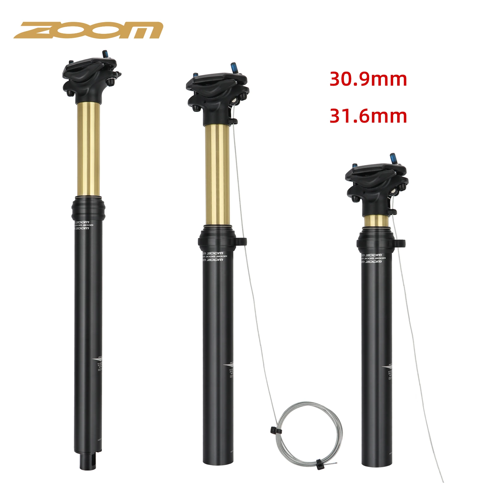 Zoom Bicycle Seatpost Travel 100MM Saddle Post 30.9mm/31.6mm Inner/Outer Wire Control Aluminum Alloy Hydraulic Dropper Seatpost
Zoom Bicycle Seatpost Travel 100MM Saddle Post 30.9mm/31.6mm Inner/Outer Wire Control Aluminum Alloy Hydraulic Dropper Seatpost
