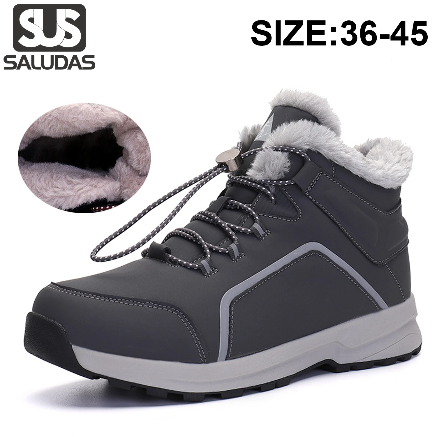 SALUDAS Winter Boots Women Men Winter Warm Fur Plush Snow Boots Outdoor Waterproof Ankle Boots Unisex Couple Sneakers
SALUDAS Winter Boots Women Men Winter Warm Fur Plush Snow Boots Outdoor Waterproof Ankle Boots Unisex Couple Sneakers