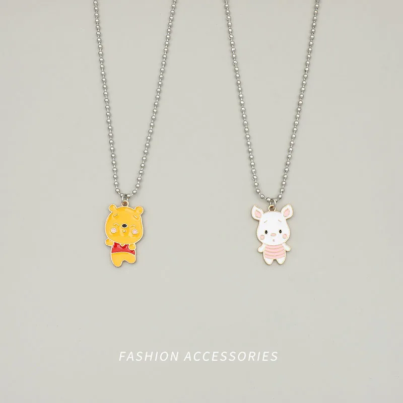 Disney Cartoon Image Pooh Bear Alloy Necklace Piglet Kawaii Girl Jewelry Necklace Pendant Decoration for Holiday Gift Friend
Disney Cartoon Image Pooh Bear Alloy Necklace Piglet Kawaii Girl Jewelry Necklace Pendant Decoration for Holiday Gift Friend
