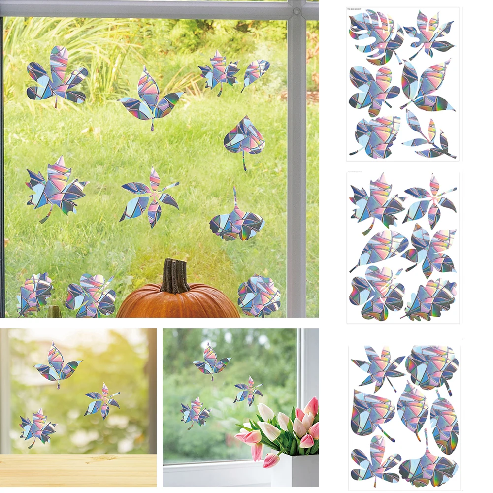 2022 New Rainbow Prism Electrostatic Glass Stickers PVC Leaves Static Window Stickers Bird Strike Prevention Wall Decal
2022 New Rainbow Prism Electrostatic Glass Stickers PVC Leaves Static Window Stickers Bird Strike Prevention Wall Decal