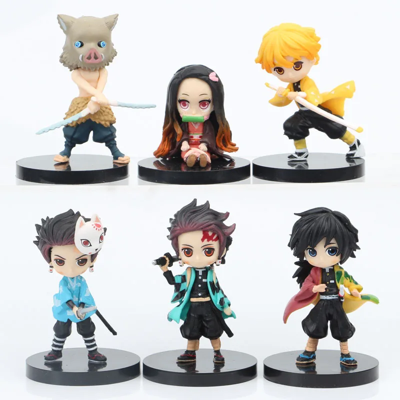 6 Pcs/Set Figure Nezuko Tanjirou Zenitsu Inosuke Giyuu Demon Slayer Mini 5-8cm PVC Doll Figurine Model Ornaments
6 Pcs/Set Figure Nezuko Tanjirou Zenitsu Inosuke Giyuu Demon Slayer Mini 5-8cm PVC Doll Figurine Model Ornaments