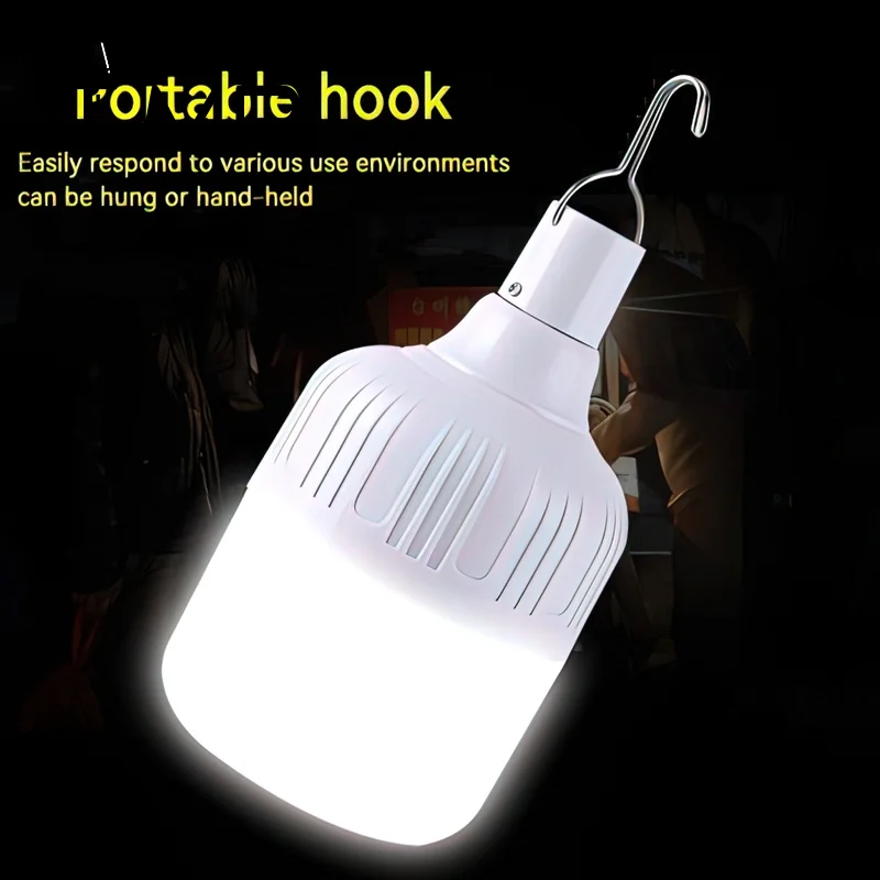 200W Bulb Lamp Outdoor USB Rechargeable LED Emergency Lights Portable Tent Lamp Battery Lantern BBQ Light for Patio Porch Garden
200W Bulb Lamp Outdoor USB Rechargeable LED Emergency Lights Portable Tent Lamp Battery Lantern BBQ Light for Patio Porch Garden