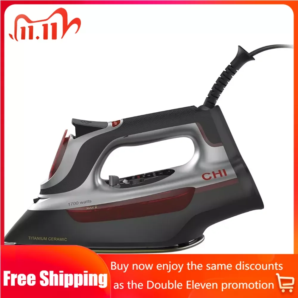 3-Way Auto Shutoff Ironing Steam Iron 300+ Holes Steam Iron for Clothes With Electronic Temperature Control 10’ Cord 1700 Watts
3-Way Auto Shutoff Ironing Steam Iron 300+ Holes Steam Iron for Clothes With Electronic Temperature Control 10’ Cord 1700 Watts