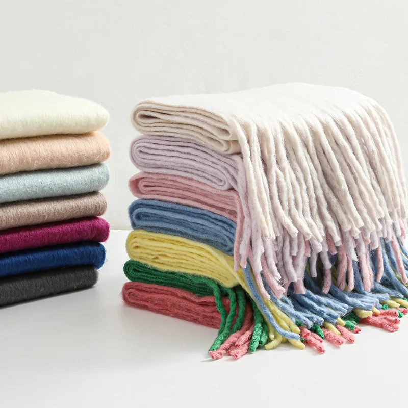 Luxury Cashmere Womens Scarf Winter Thick Warm Solid Cape Wraps Female Bandana Pashmina Long Tassel Female Foulard Thick Blanket
Luxury Cashmere Womens Scarf Winter Thick Warm Solid Cape Wraps Female Bandana Pashmina Long Tassel Female Foulard Thick Blanket