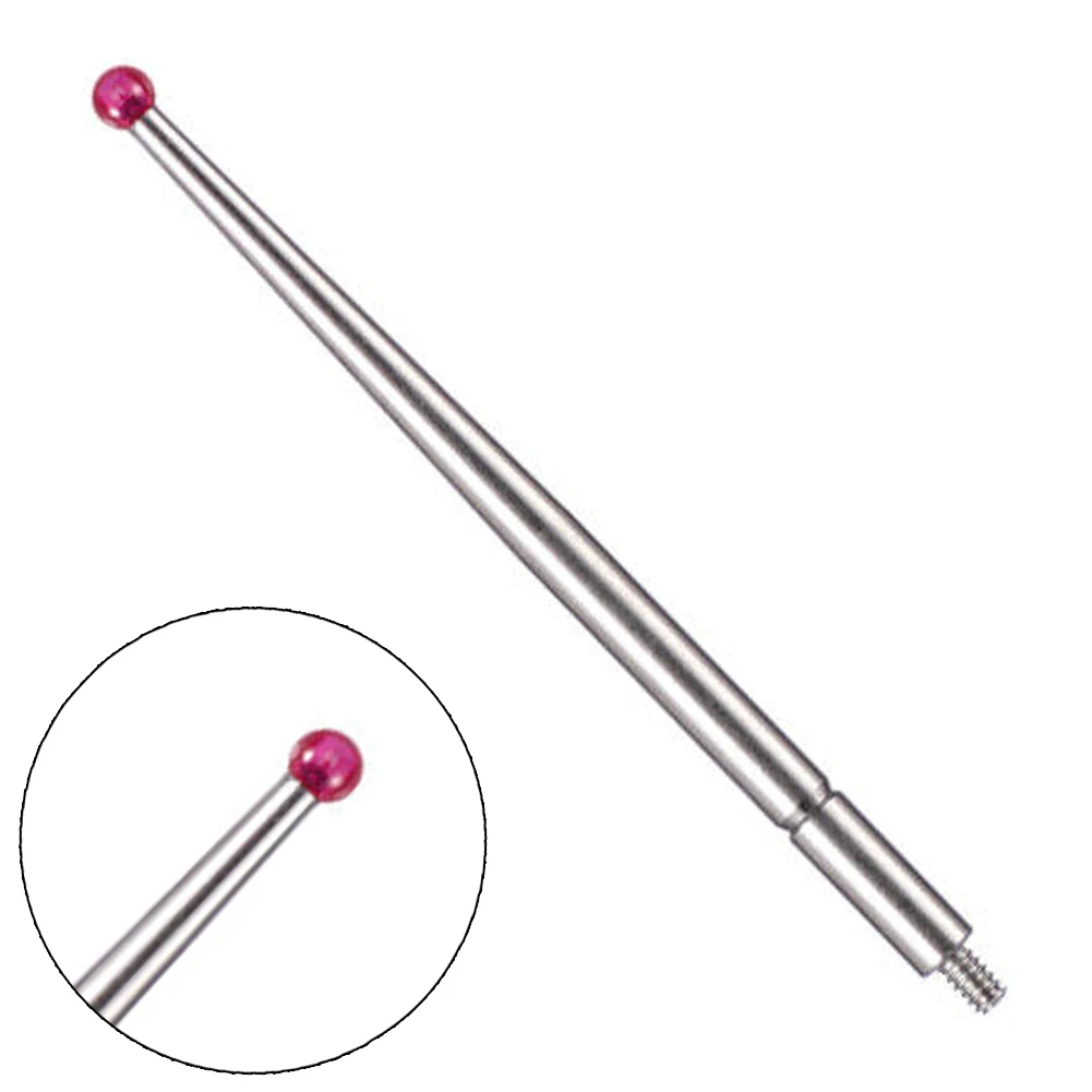 21CZA211 Contact Points Dial Test Indicator 2mm Ru By Ball Tip M1.6 Threaded 44.5mm Length For 513-415-10 513-215N 513 CMM Tool
21CZA211 Contact Points Dial Test Indicator 2mm Ru By Ball Tip M1.6 Threaded 44.5mm Length For 513-415-10 513-215N 513 CMM Tool