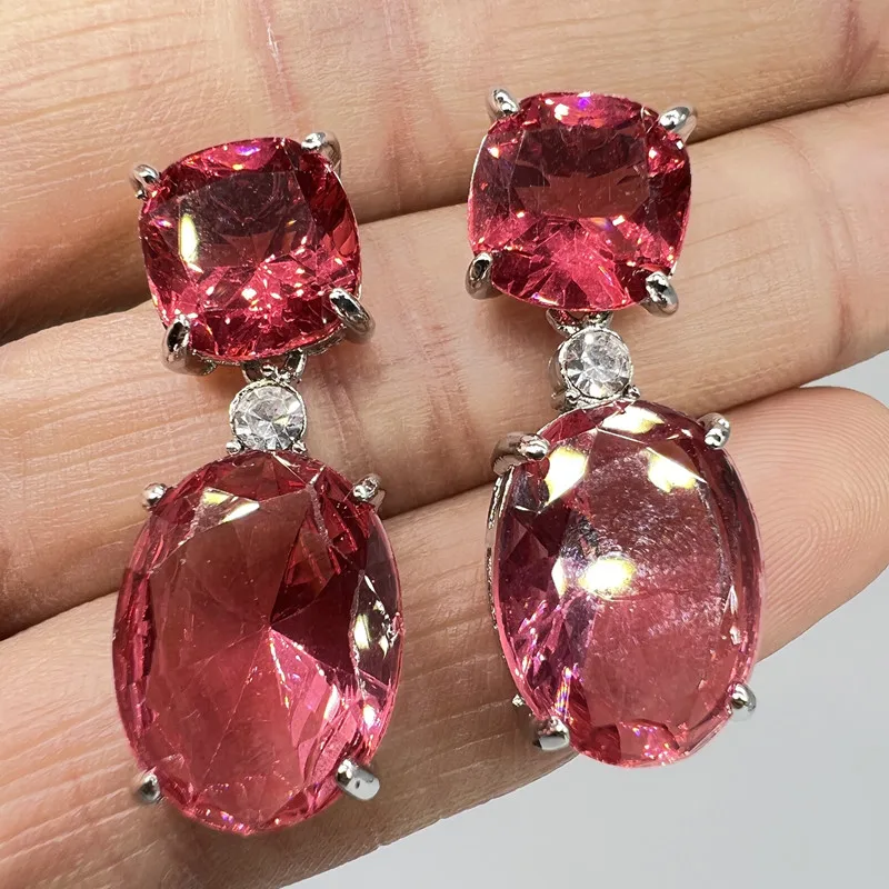 Elegant Princess Cut Oval Zircon Earrings Classic Women's Drop Red Crystal Earrings
Elegant Princess Cut Oval Zircon Earrings Classic Women's Drop Red Crystal Earrings
