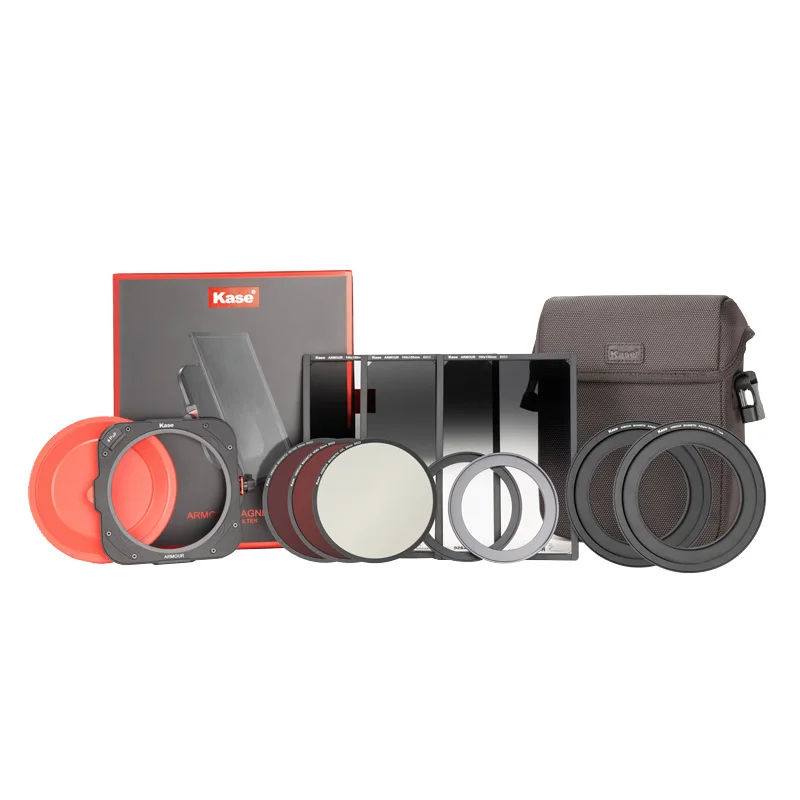 Kase Armour Master kit - Holder with 95mm Magnetic CPL & ND64 & ND1000 &100x150mm Soft GND0.9&1.2 / Reverse GND0.9 Filter
Kase Armour Master kit - Holder with 95mm Magnetic CPL & ND64 & ND1000 &100x150mm Soft GND0.9&1.2 / Reverse GND0.9 Filter