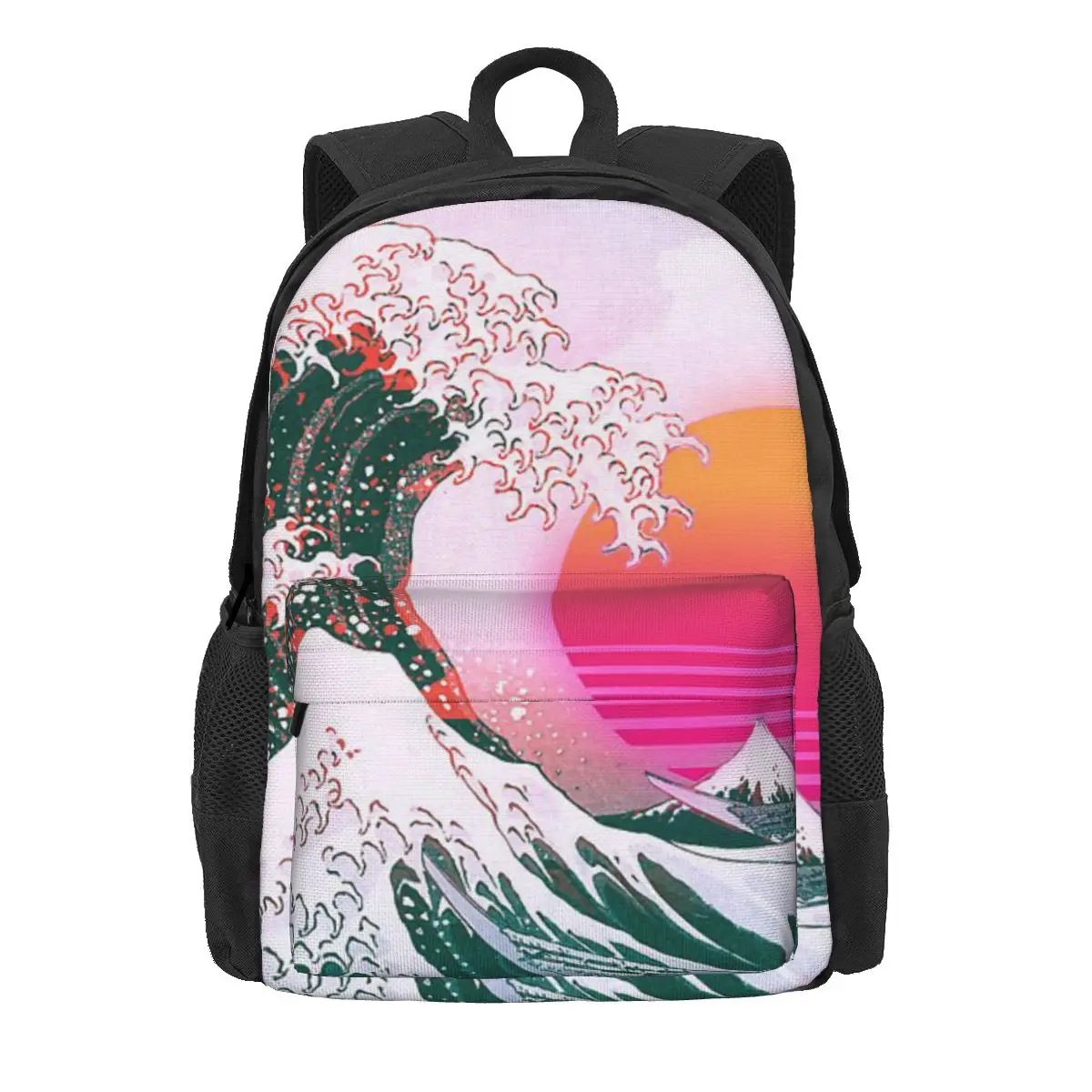 Great Wave Off Kanagawa Color Glitch Backpacks Boys Bookbag Students School Bags Cartoon Rucksack Laptop Rucksack Shoulder Bag
Great Wave Off Kanagawa Color Glitch Backpacks Boys Bookbag Students School Bags Cartoon Rucksack Laptop Rucksack Shoulder Bag