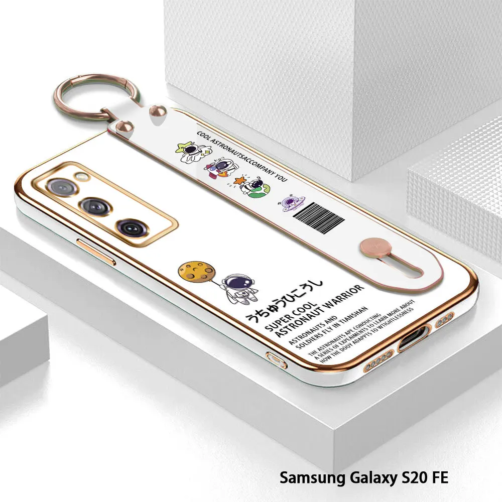 (With Wristband) For Samsung Galaxy S20 FE 4G 5G S20 Plus S20 Ultra Astronaut Pattern Back Cover Luxury Plating TPU Phone Case
(With Wristband) For Samsung Galaxy S20 FE 4G 5G S20 Plus S20 Ultra Astronaut Pattern Back Cover Luxury Plating TPU Phone Case