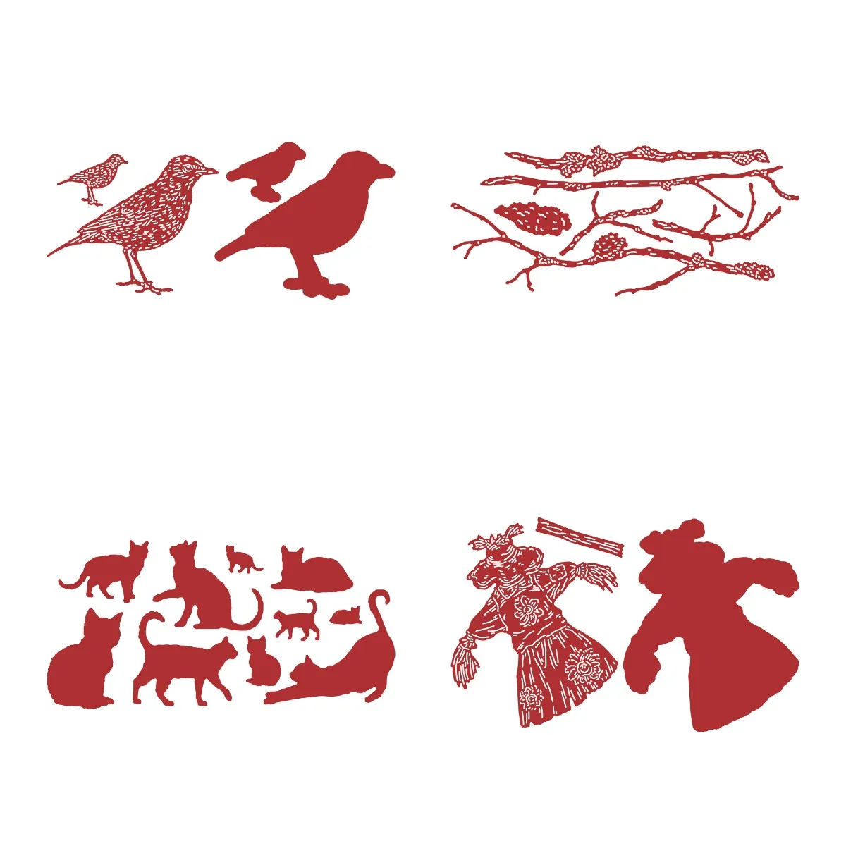 Bird Dog Branch Metal Cutting Dies for DIY Scrapbooking Crafts Dies Cut Stencils Maker Photo Album Template Handmade Decoration
Bird Dog Branch Metal Cutting Dies for DIY Scrapbooking Crafts Dies Cut Stencils Maker Photo Album Template Handmade Decoration